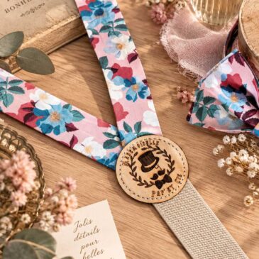Bretelles pour homme Liberty nysa rose antique, mariage, made in France, fabriqué en Occitanie