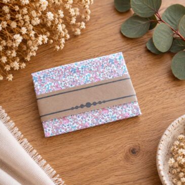 pochette costume homme mariage cérémonie, made in France en Liberty of London eloise light rose