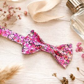 Noeud papillon pour homme Liberty arrietty violetmariage, made in France, fabriqué en Occitanie
