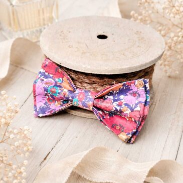 Noeud papillon pour homme Liberty meadow song dusk, mariage, made in France, , fabriqué en Occitanie