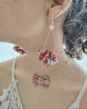 Boucles d'oreilles Gouttes en Emma And Georgina Terracotta