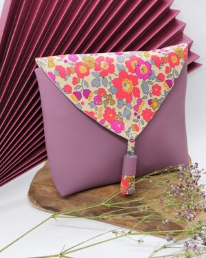 Trousse à maquillage en Liberty Betsy Fluo Thé