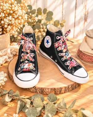 Lacets en Liberty Curios Land 12 œillets