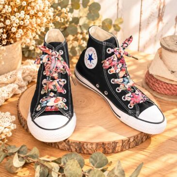Lacets en Liberty Curios Land 12 œillets