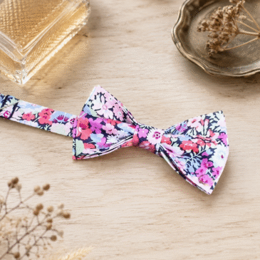 Noeud papillon pour homme Liberty Thorpe Leda, mariage, made in France, fabriqué en Occitanie